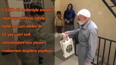 MSB'den Şehit Ve Gazi Aileleri İle 65 Yaş Üzeri Vatandaşlara Yaşam Malzemesi Yardımı