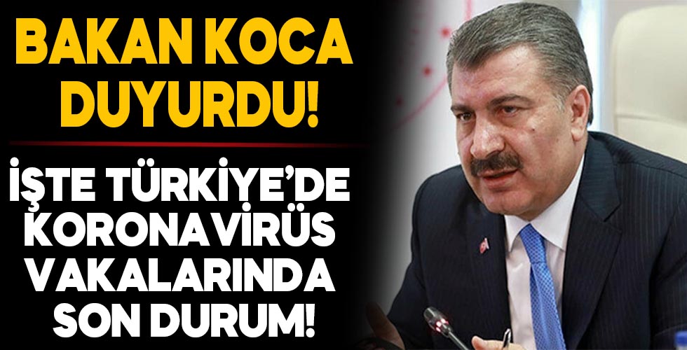 Türkiye'de coronavirüs vakalarında son durum