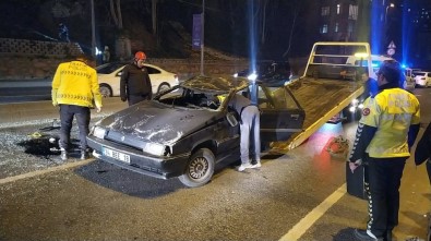 Eyüpsultan'da Araç Takla Attı Açıklaması 2 Yaralı
