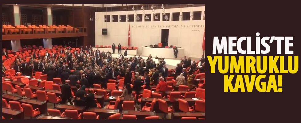 Meclis'te yumruklar konuştu