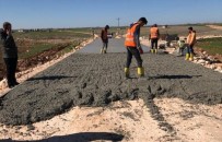 Viranşehir'de Beton Yol Yapım Çalışmaları