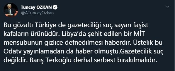 Odatv'den skandal MİT haberi! Terkoğlu gözaltında