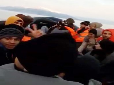 Göçmenlerin Kuzey Ege'deki Umuda Yolculukları Amatör Kamera Tarafından Görüntülendi