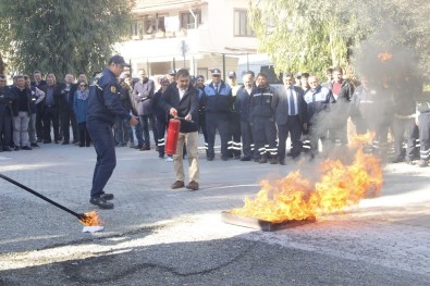 Ortaca'da Belediye Personeline Yangın Eğitimi Verildi