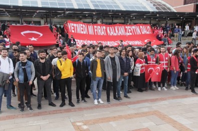 Samsun'da Üniversitelilerden 'Bahar Kalkanı Harekatı'na Destek
