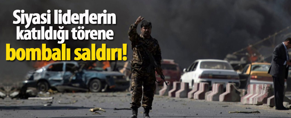 Siyasi liderlerin katıldığı törene bombalı saldırı