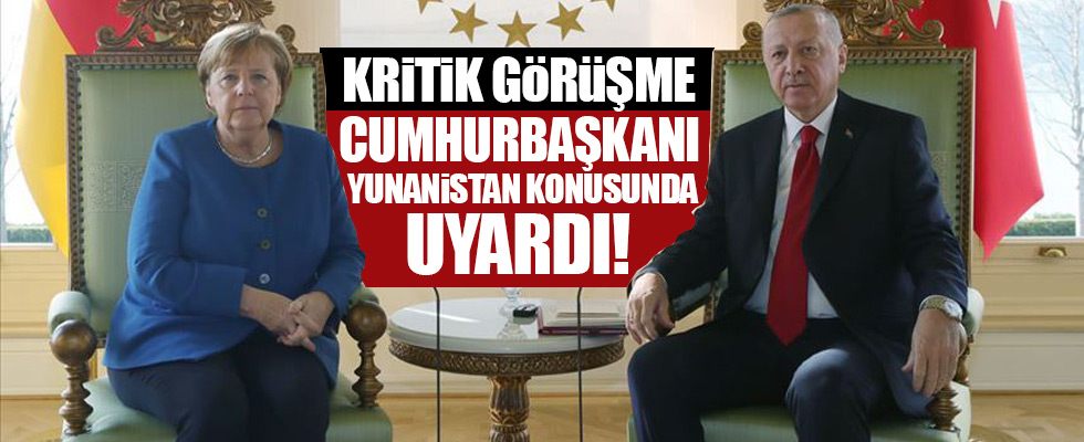 Erdoğan ve Merkel'den İdlib görüşmesi