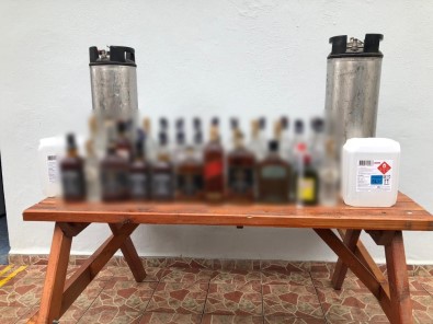 Tekirdağ'da 595 Litre Kaçak İçki Ele Geçirildi
