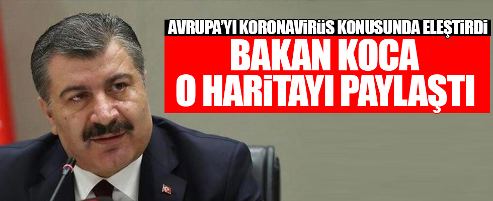 Bakan Koca'dan Avrupa'ya koronavirüs eleştirisi
