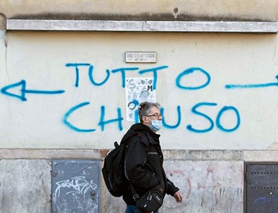 İtalya'da koronavirüs'ten kırılıyor!