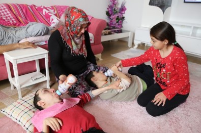 Kanser Hastası Eşi Ve Engelli Çocuklarına Bakan Anne İçin Sağlık Bakanlığı Devreye Girdi