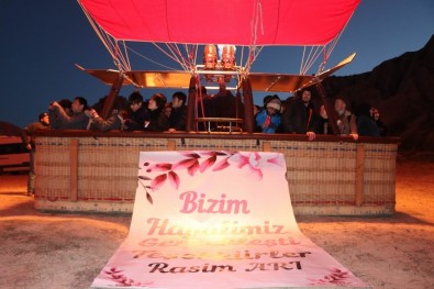 Nevşehir'de Kadınlar İlk Kez Balona Bindi