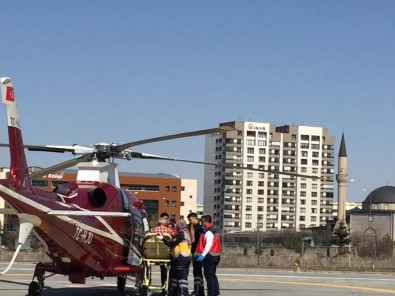 Silahla Yaralanan Adamın İmdadına Hava Ambulansı Yetişti