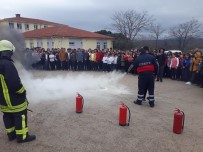 Ayvacık'ta İtfaiyeden Okullarda Yangın Tatbikatı Haberi