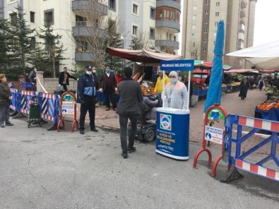 Kayseri'de Semt Pazarlarında Korona Virüs Önlemleri Alındı