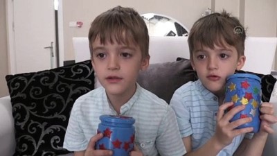 Manisalı İkizler Bisiklet İçin Biriktirdikleri Parayı 'Milli Dayanışma'ya Bağışladı