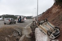 ERCIYES - Takla Atan Araçtan Hafif Yaralı Kurtuldu