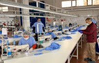 TEKSTİL FABRİKASI - Tunceli'de 200 Bin Adet Maske Üretimine Başlandı