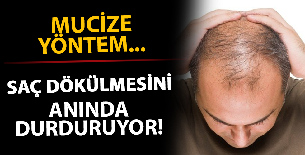 Saç dökülmesini anında durduruyor!