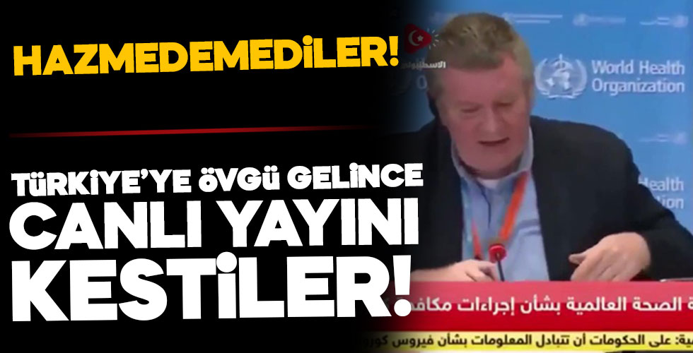 Türkiye övülünce yayını kestiler!