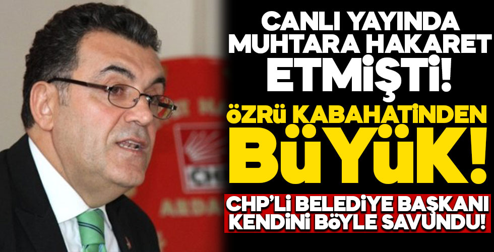 CHP'li Başkan kendini böyle savundu!