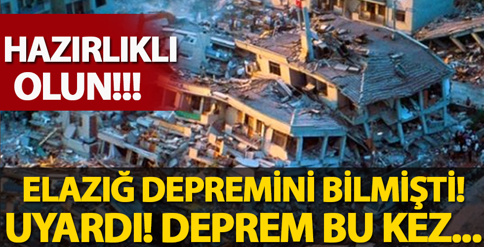 Elazığ depremini tahmin eden Bilim Akademisi Üyesi'nden uyarı!