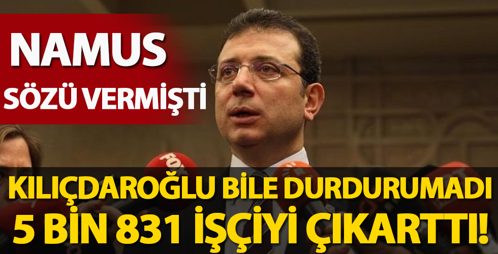 İmamoğlu işçi kıyımına devam ediyor!