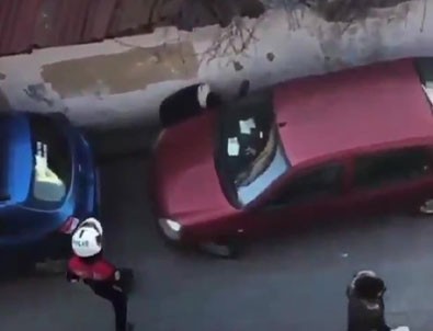 Saklanmaya çalışan vatandaş, polise böyle yakalandı