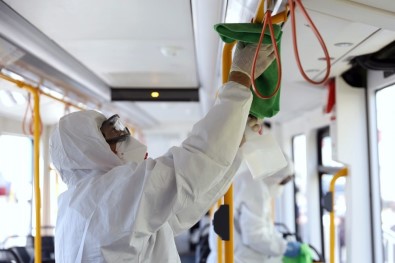 Bursa'da Ulaşımda Hijyen Seferberliği