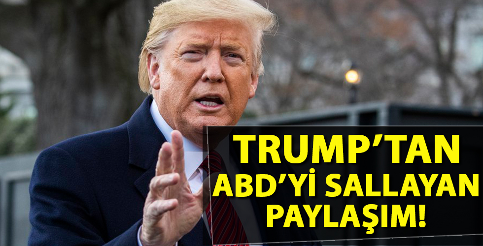 Trump'tan ABD'yi sallayan paylaşım! Kritik isme gözdağı verdi
