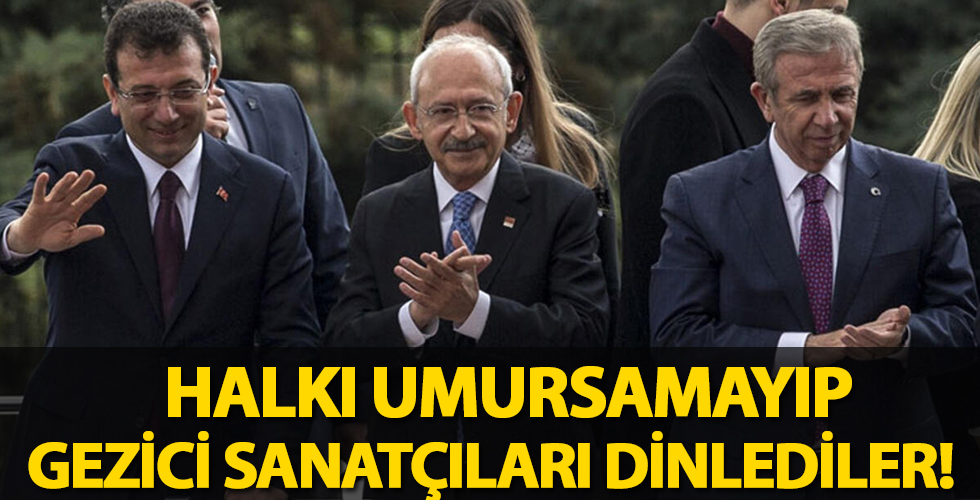 Halkın sorunlarını umursamayıp Gezici sanatçıları dinlediler!