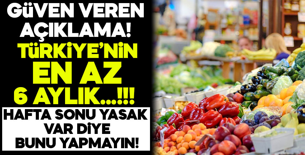 Yetkililer açıkladı: En az 6 aylık...!!!