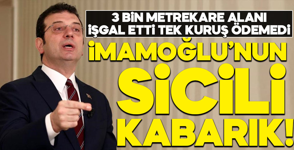 İmamoğlu'nun sicili kabarık!