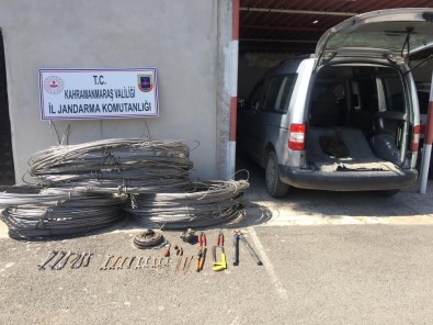 Kahramanmaraş'ta Kablo Hırsızı 3 Kişi Yakalandı