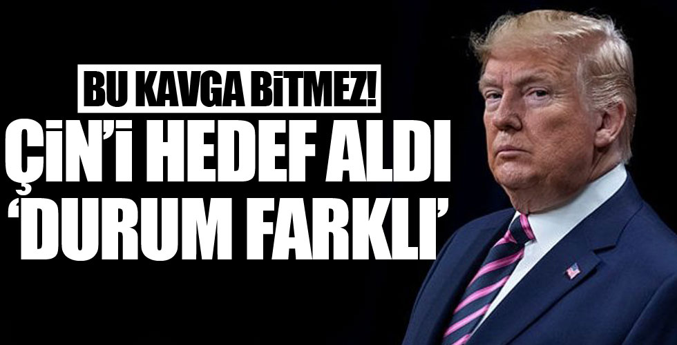 Trump, Çin'e fena patladı
