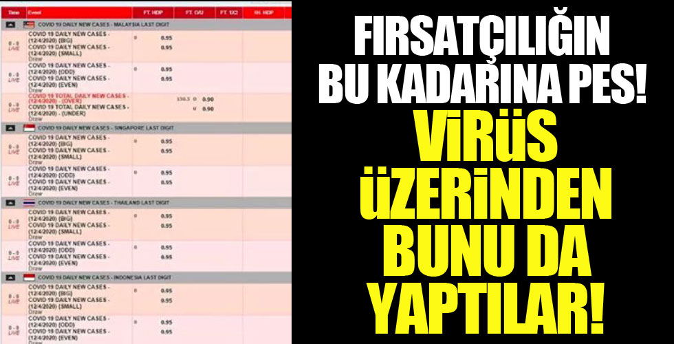 Virüs kaç kişiye bulaşacak bahsi!