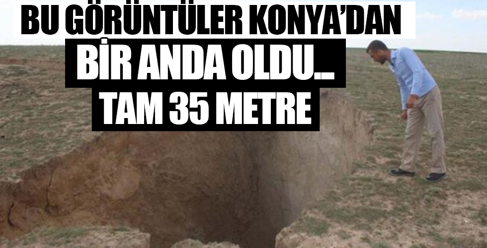 Bu görüntüler Konya'dan! Bir anda oluştu...