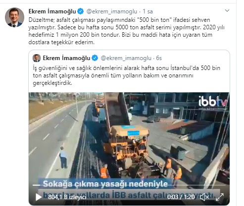 İmamoğlu yine çark etti!