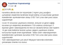TÜRK LIRASı - Karantinaya Uymayan Şahıslara Para Cezası