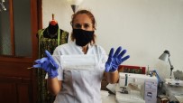 HALK EĞİTİM MERKEZİ - Marmarisli Öğretmenler Korona Virüsle Mücadele İçin Evlerinde Maske Üretiyor