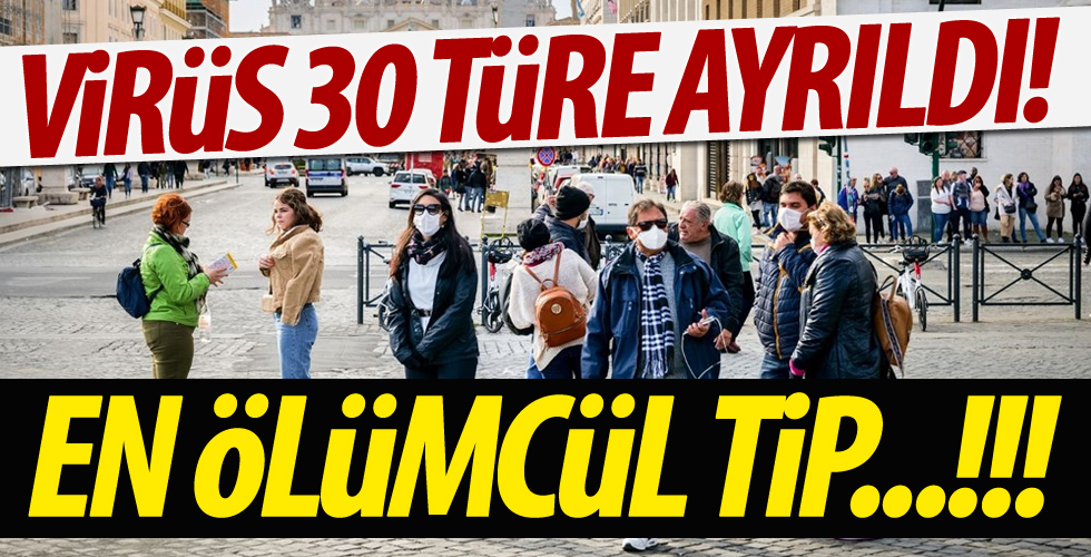 Corona virüs mutasyona uğrayarak 30 türe ayrıldı!