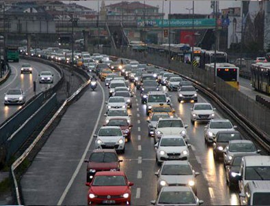 İstanbul'da trafik yoğunluğu!