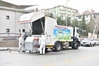 Mamak'ta Çöp Konteynırlarına Dezenfektanlı Özel Temizlik