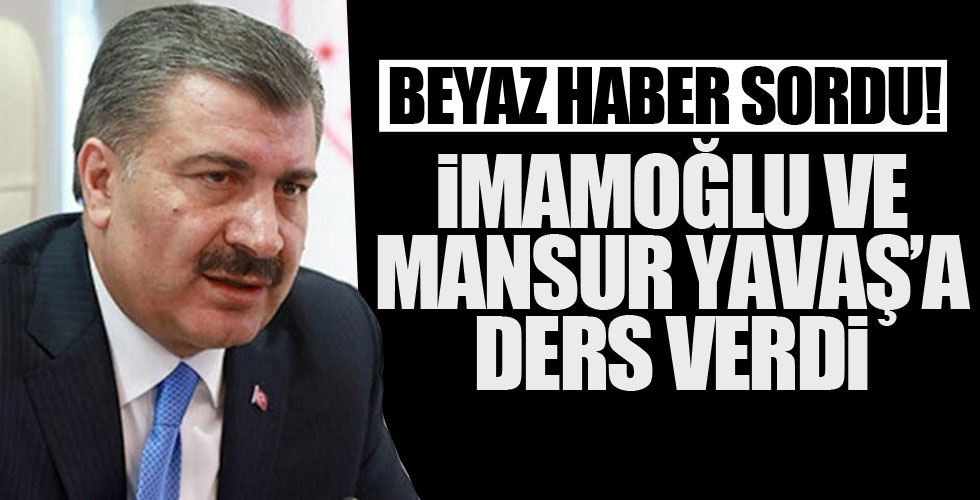 Bakan Koca'dan Ekrem İmamoğlu ve Mansur Yavaş'a eleştiri