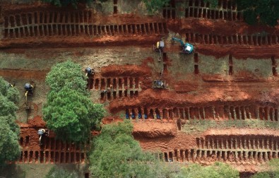 Brezilya'da Covid-19 Salgınında Ölenler İçin Toplu Mezar Kazıldı
