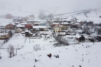 Gümüşhane'nin Yüksek Kesimlerinde Kar Yağışı Başladı