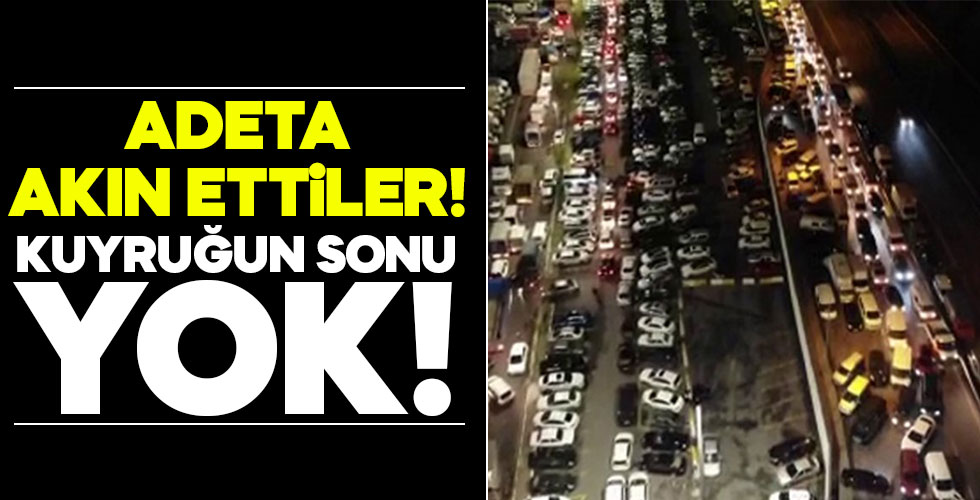 Sebze halinde kilometrelerce kuyruk!