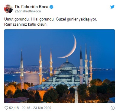 Sağlık Bakanı Fahrettin Koca'dan umut veren paylaşım
