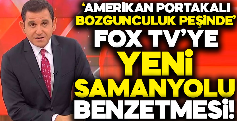Fox Tv'ye samayolu benzetmesi!
