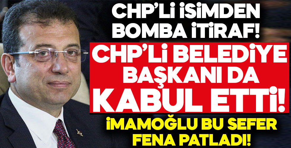 O belediye başkanından İmamoğlu itirafı!